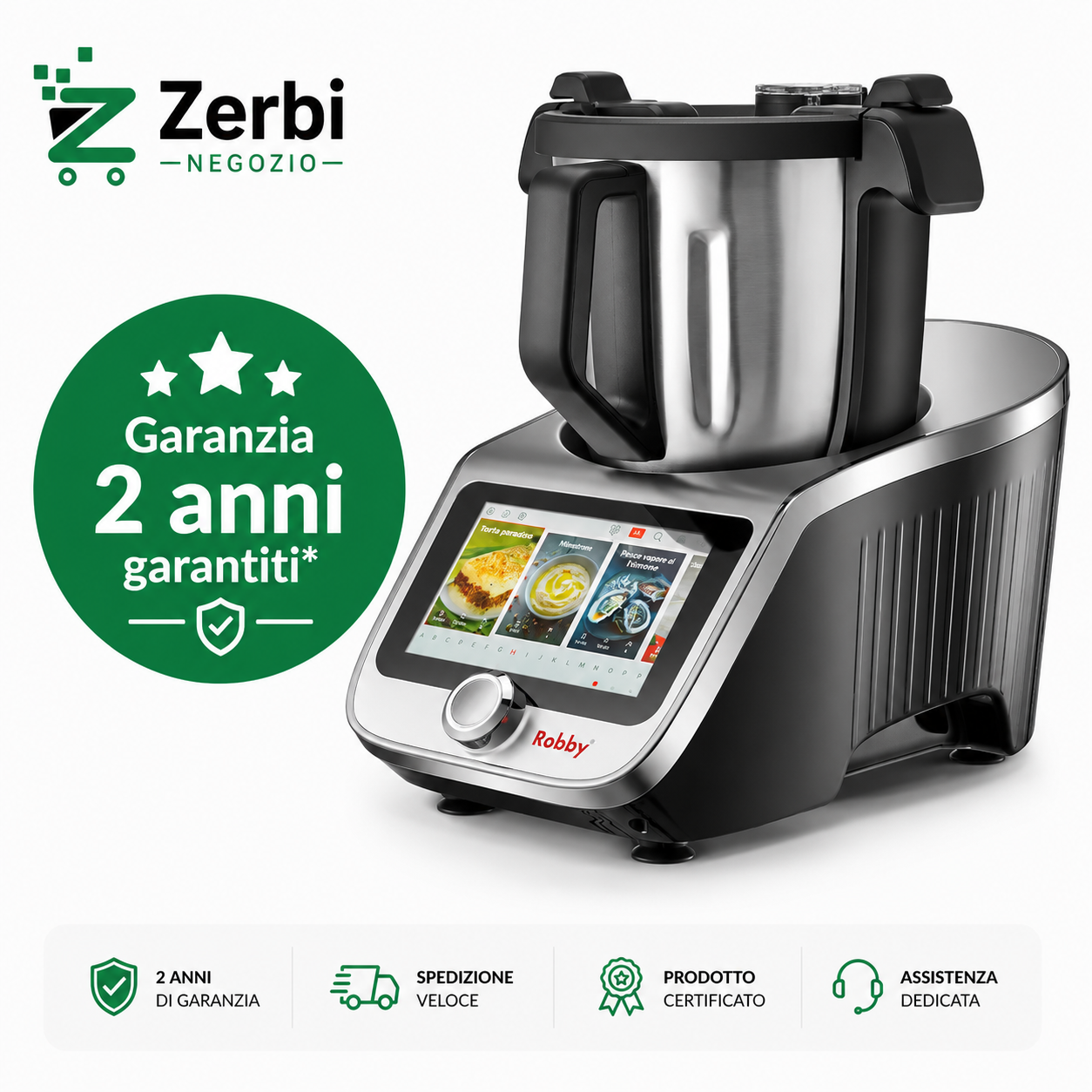 Robby multifunzionale collegato robot fornello con ciotola xl